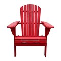 W Unlimited W Unlimited SW1912RD Oceanic Folding Adirondack Chair; Red SW1912RD